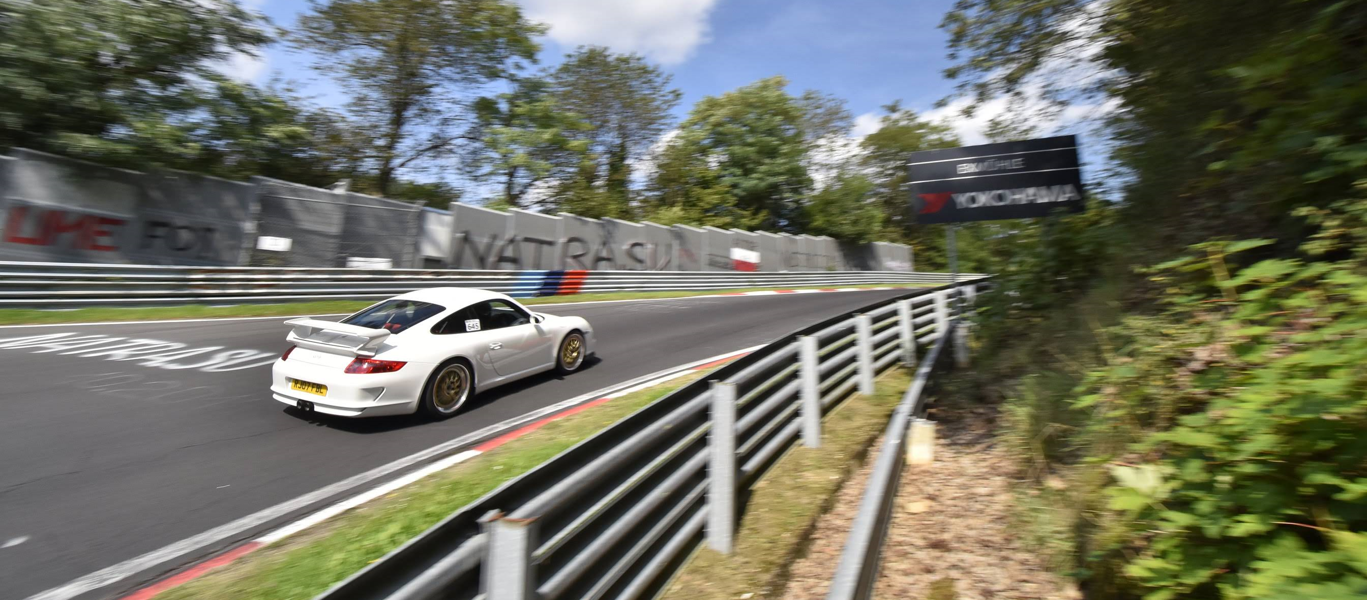 Our lightweight lithium batteries are a popular weight reduction modification for cars on the Nürburgring Nordschleife. Porsche 997 GT3 running out Touge MAX battery