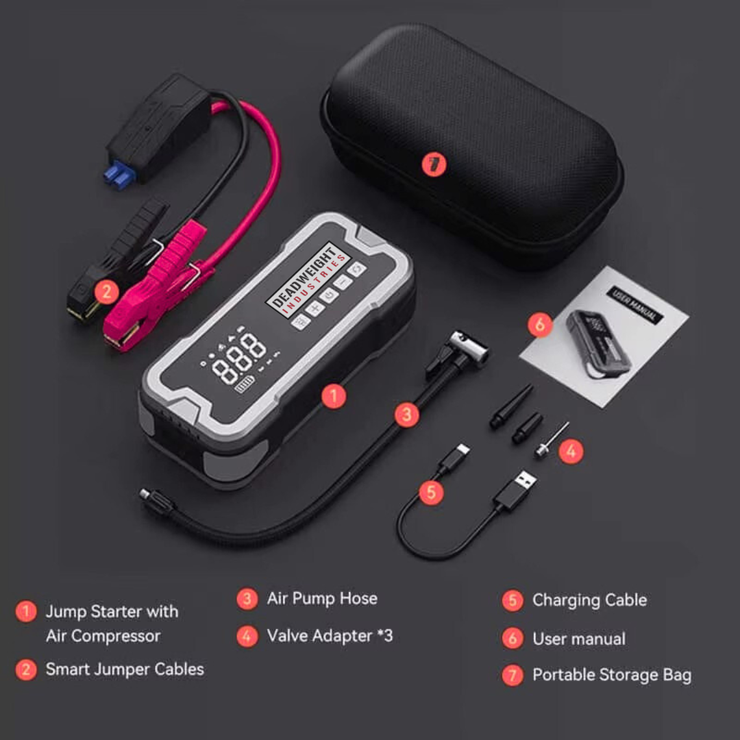 PitPro 4-in-1 Tire Inflator, Jump Starter & Power Pack